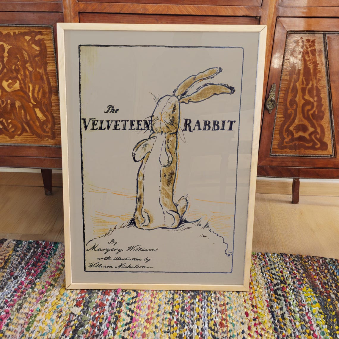 The Velveteen Rabbit Book Cover Print Vintage Childrens Literature Art Classic Storybook Poster Margery Williams Decor - Image 3