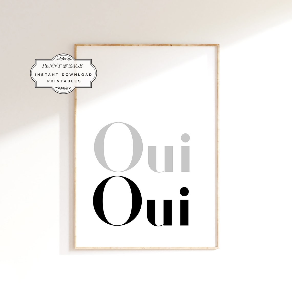 Oui Oui French Quote Bathroom Wall Art Funny Bathroom Art Bathroom Sign New Home Decor Above Toilet Print Toilet Typography Art - Image 2