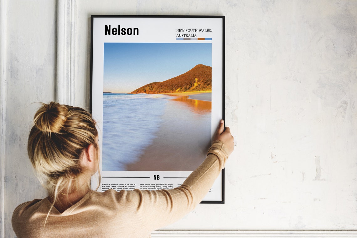 Nelson Colorful City Travel Poster - Image 4