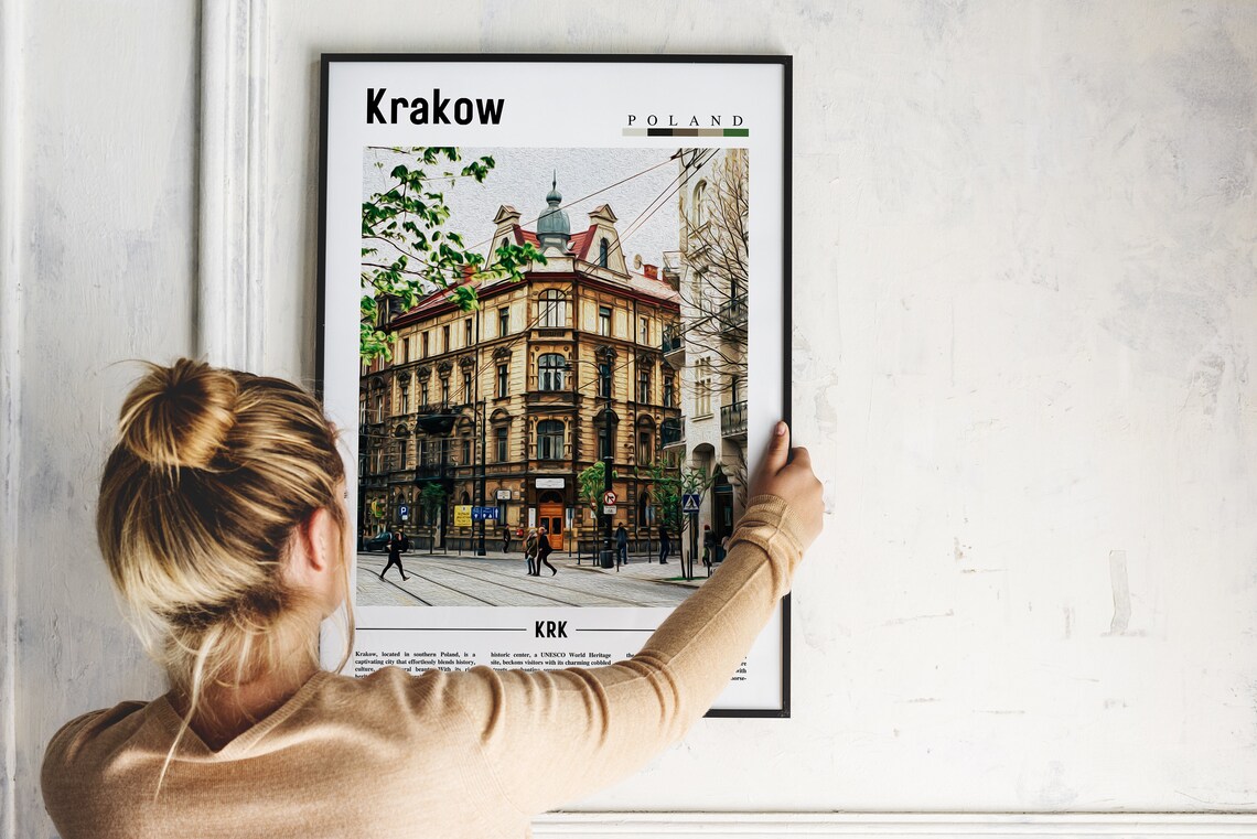 Krakow Poster Krakow Print Krakow Wall Art Europe Photo Europe Poster Europe Print Travel Poster - Image 5