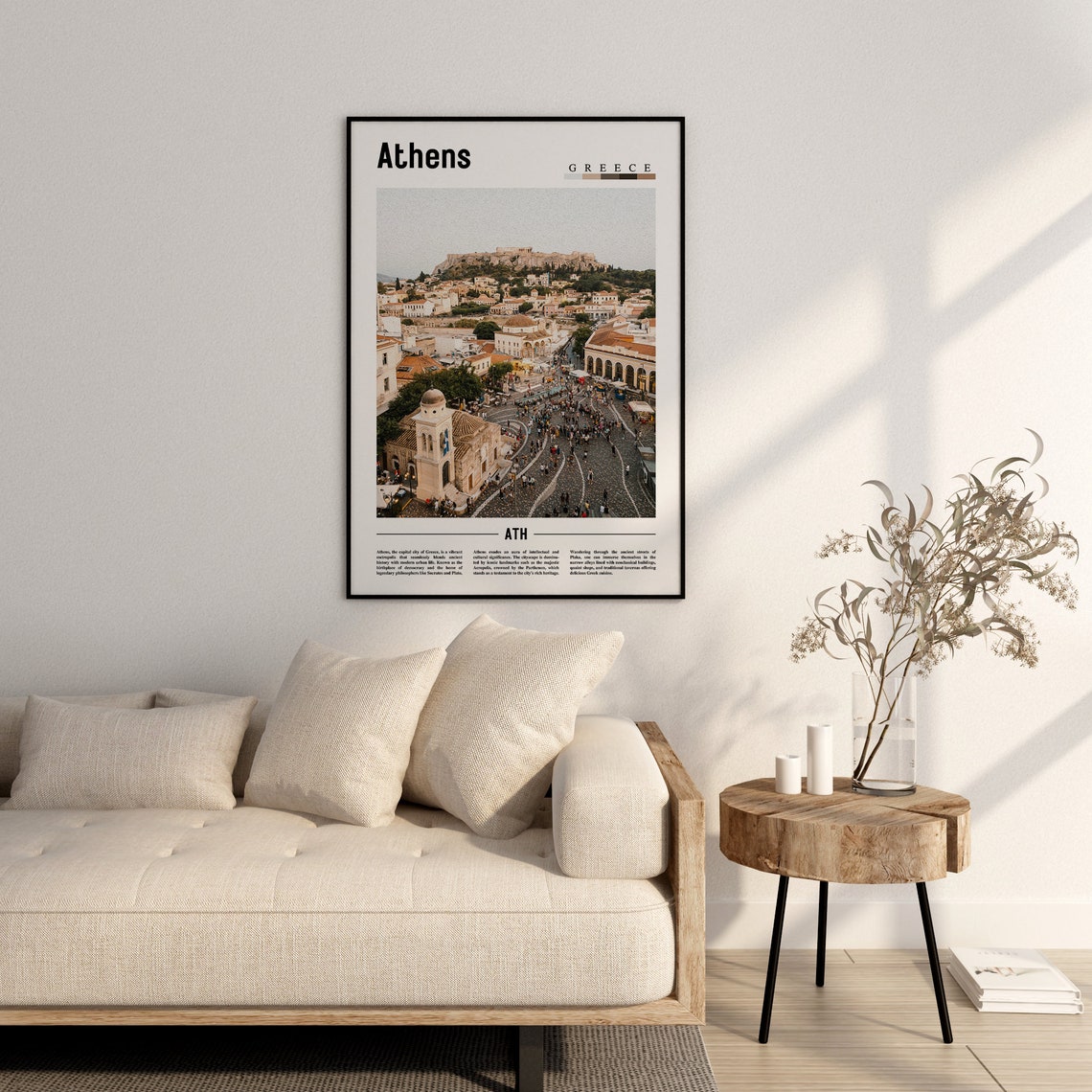 Athens Poster Athens Print Athens Wall Art Europe Photo Europe Poster Europe Print Travel Poster - Image 2