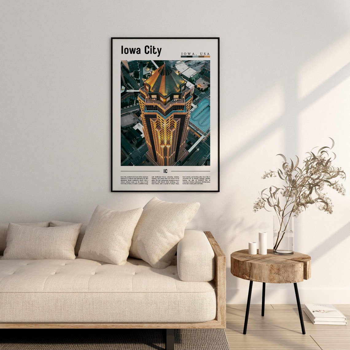 Iowa City Poster Iowa City Print Iowa City Wall Art United States Photo United States Poster United States Print - Image 2
