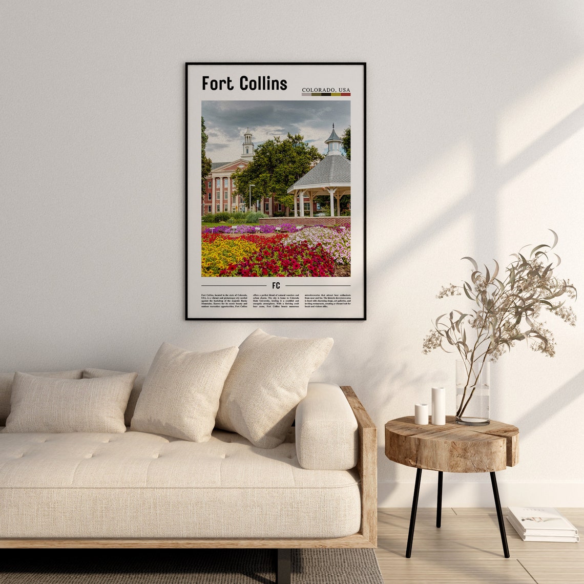 Fort Collins Poster Fort Collins Print Fort Collins Wall Art United States Photo United States Poster United States Print - Image 2