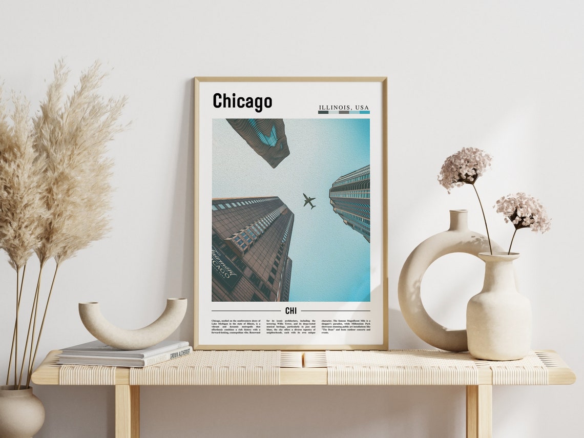 Chicago Print Chicago Poster Chicago Wall Art United States Photo United States Poster United States Print - Image 6