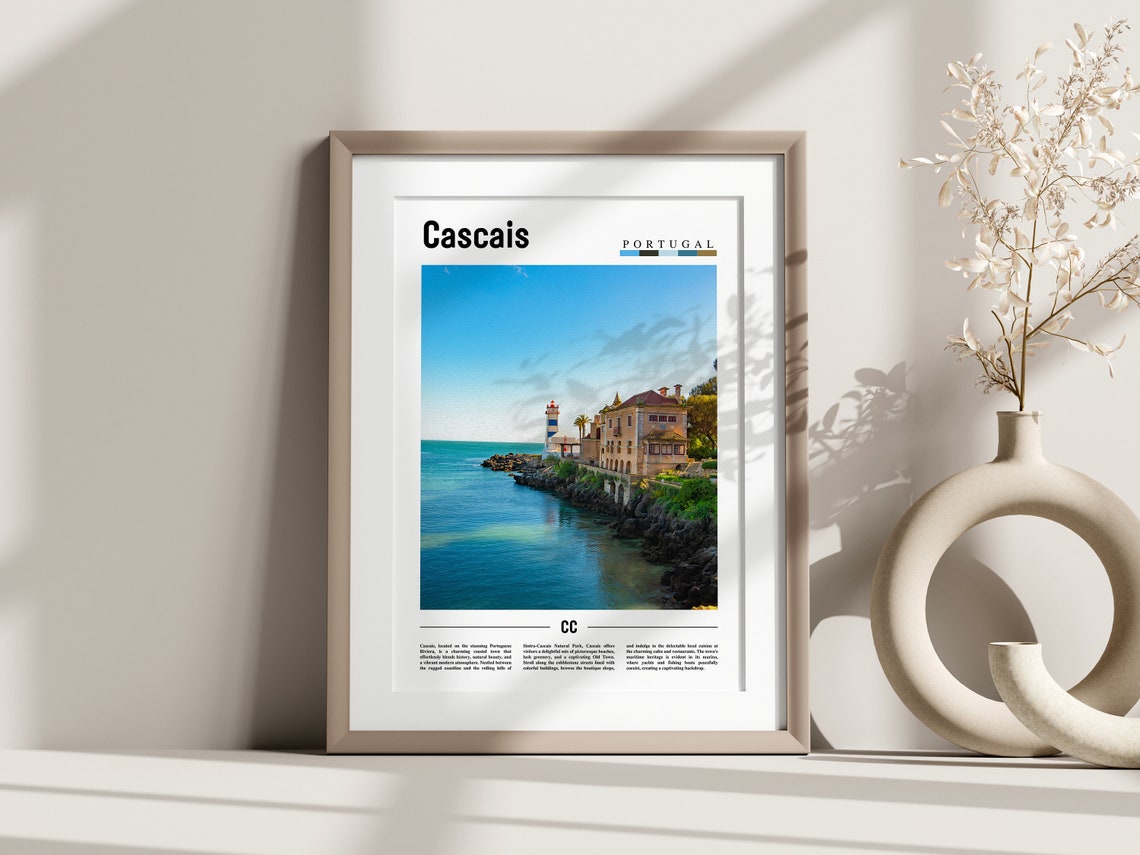 Cascais Poster Cascais Print Cascais Wall Art Europe Photo Europe Poster Europe Print Travel Poster - Image 3