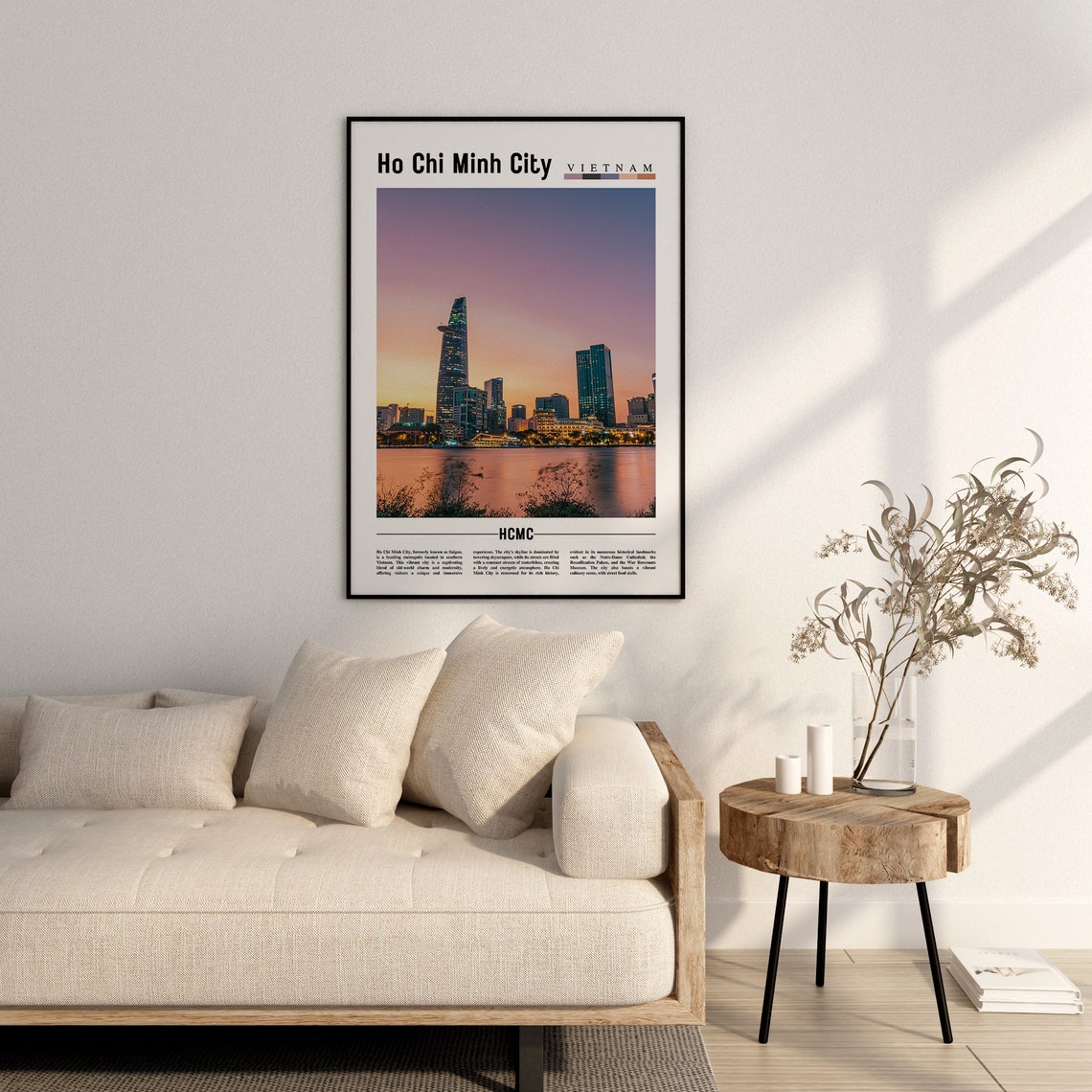 Ho Chi Minh City Poster Ho Chi Minh City Print Ho Chi Minh City Wall Art Asia Print Asia Poster Asia Photo Minimal Travel Poster - Image 2