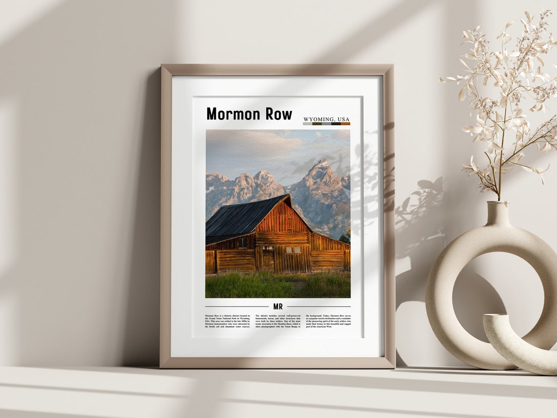 Mormon Row Poster Mormon Row Print Mormon Row Wall Art United States Photo United States Poster United States Print - Image 2
