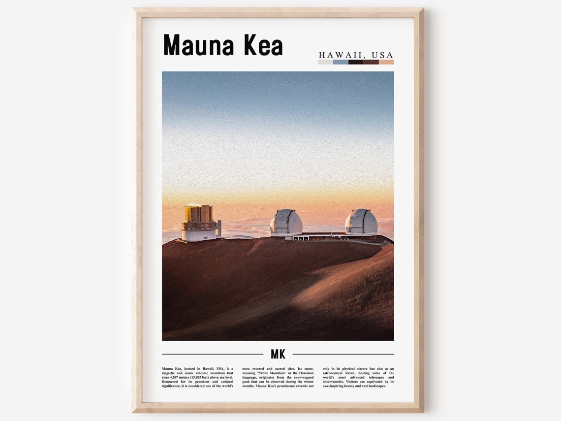 Mauna Kea Poster Mauna Kea Print Mauna Kea Wall Art United States Photo United States Poster United States Print
