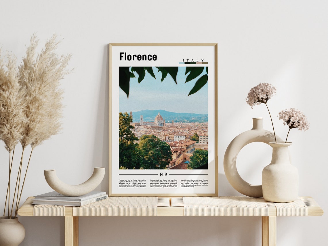 Florence Poster Florence Print Florence Wall Art Italy Photo Italy Poster Italy Print Italy Wall Art Minimal Travel Poster - Image 6
