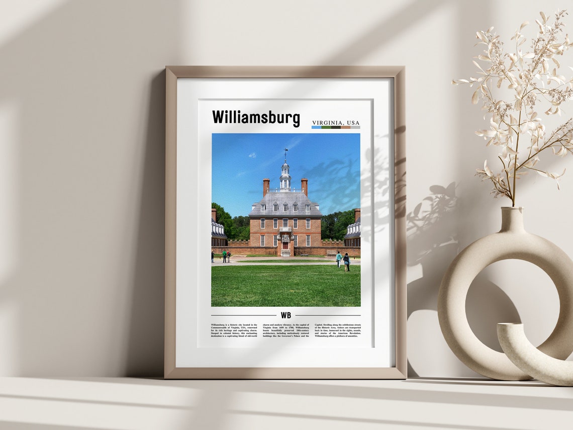 Williamsburg Poster Williamsburg Print Williamsburg Wall Art United States Photo United States Poster United States Print - Image 3