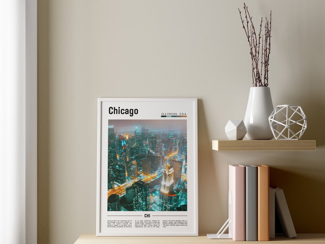Chicago, United States Travel Poster - Image 3