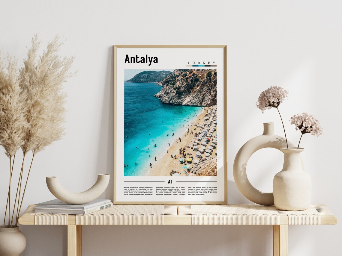 Antalya Poster Antalya Print Antalya Wall Art Europe Photo Europe Poster Europe Print Travel Poster - Image 6