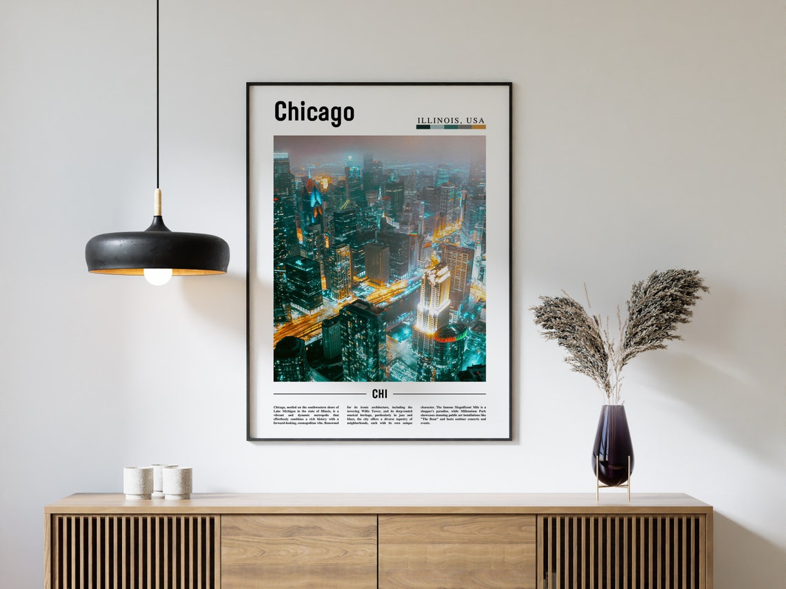 Chicago, United States Travel Poster - Image 4
