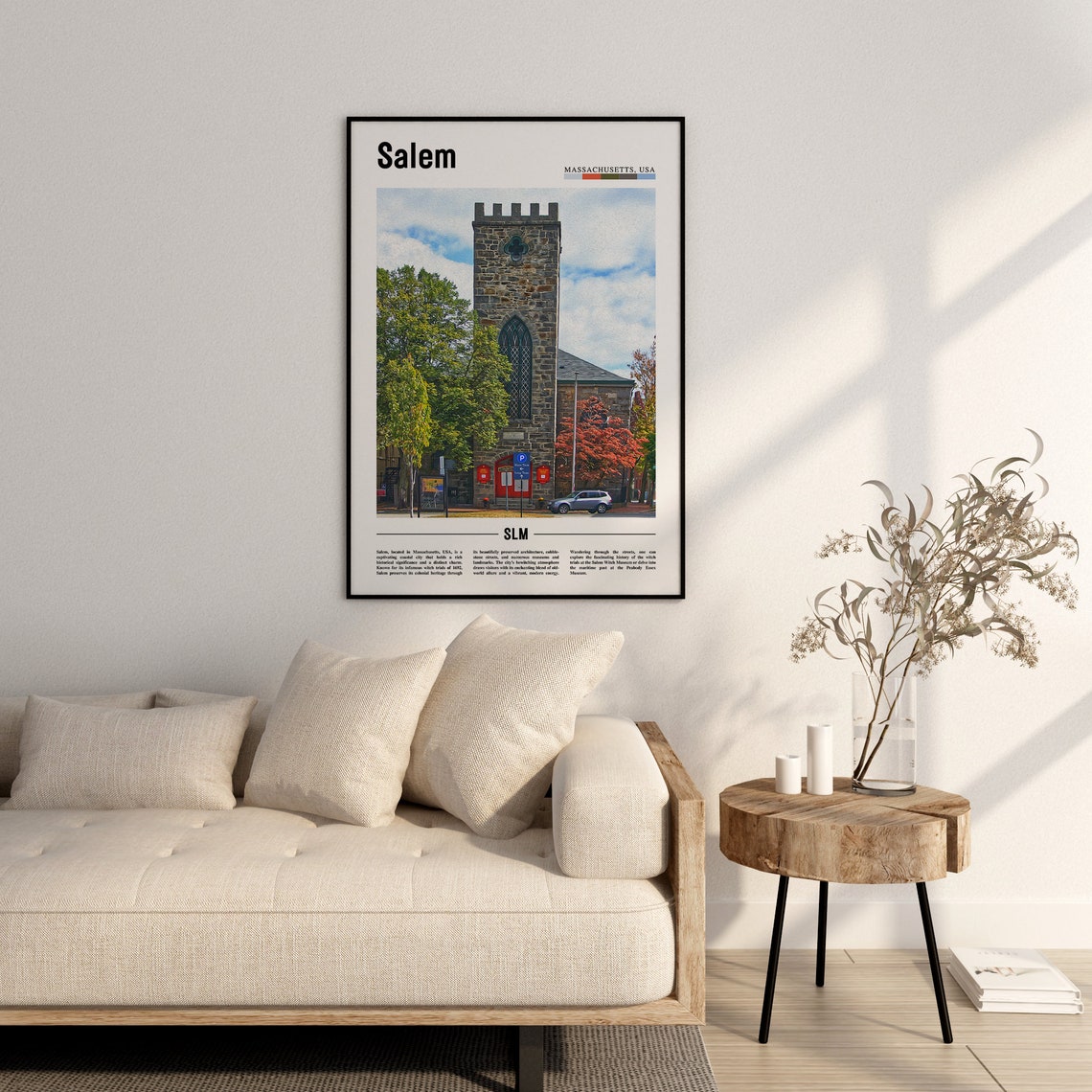 Salem Poster Salem Print Salem Wall Art United States Photo United States Poster United States Print - Image 2