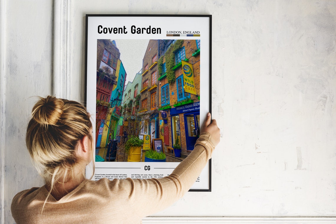 Covent Garden Poster Covent Garden Print Covent Garden Wall Art Europe Photo Europe Poster Europe Print Travel Poster - Image 5