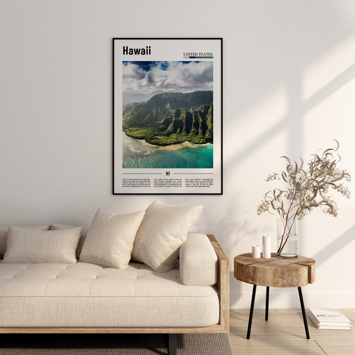 Hawaii Poster Hawaii Print Hawaii Wall Art United States Photo United States Poster United States Print Travel Poster - Image 2
