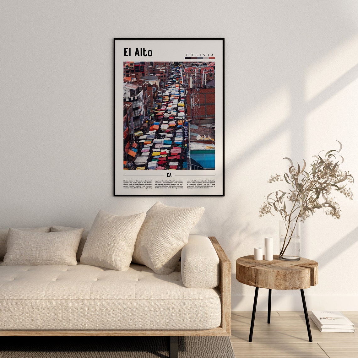 El Alto Poster El Alto Print El Alto Wall Art South America Poster South America Print Travel Poster - Image 2