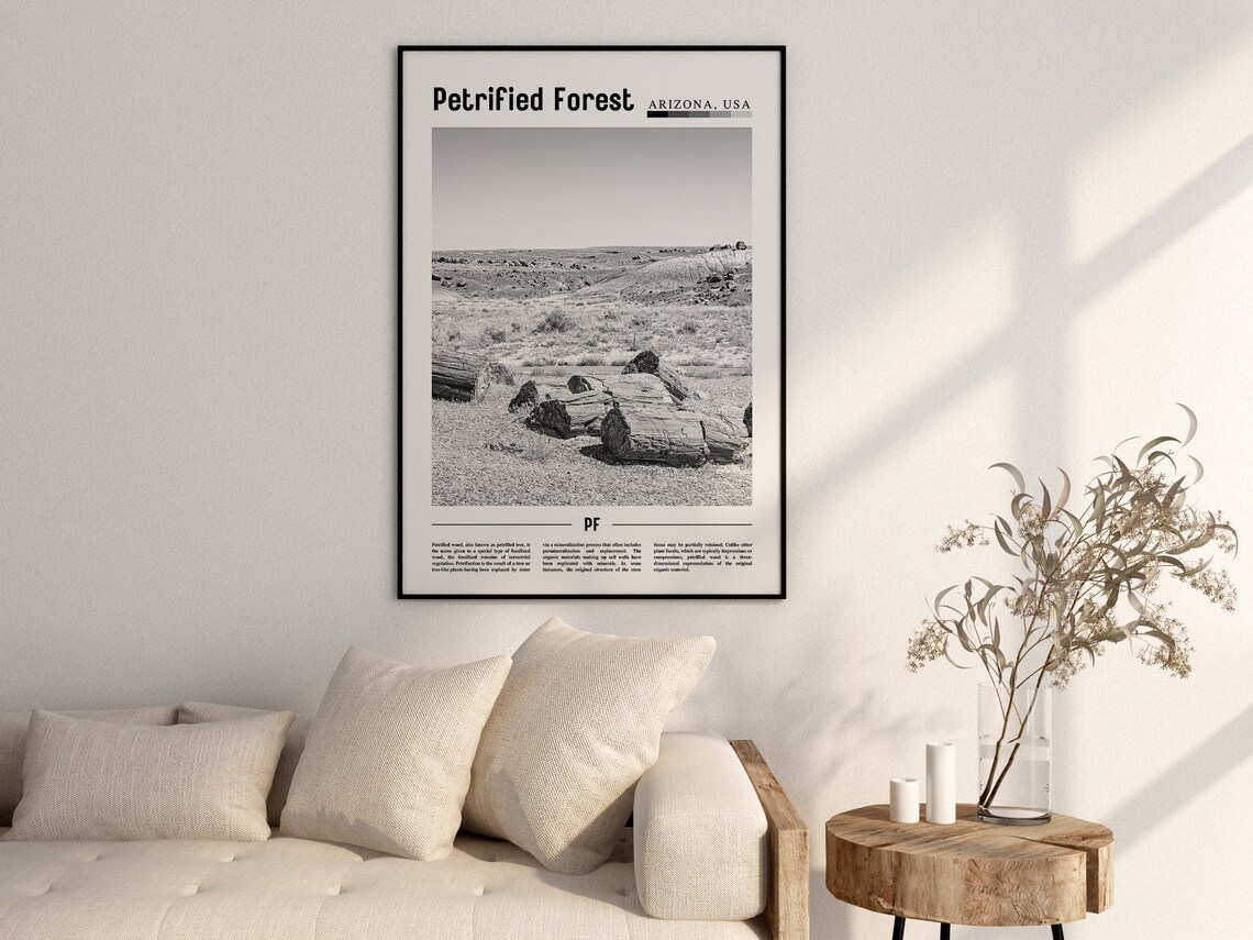 Petrified Forest - Minimal Travel Poster - Image 2