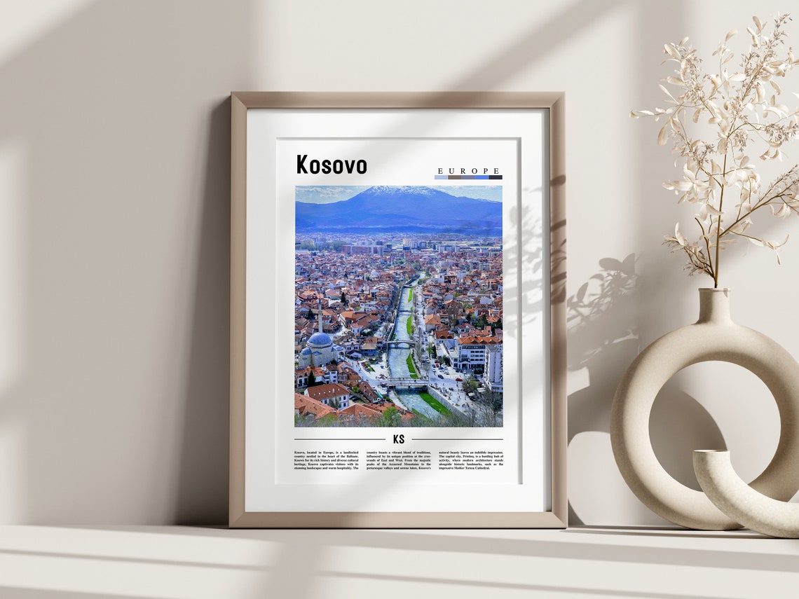 Kosovo Poster Kosovo Print Kosovo Wall Art Europe Photo Europe Poster Europe Print Travel Poster - Image 3