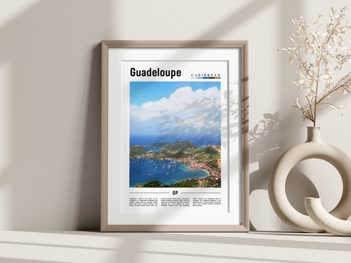 Guadeloupe Poster Guadeloupe Print Guadeloupe Wall Art Caribbean Photo Caribbean Poster Caribbean Print Travel Poster - Image 3