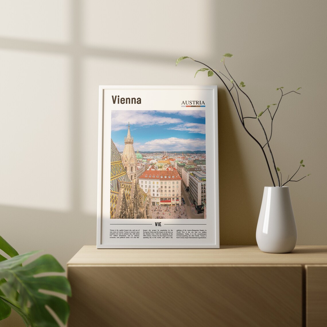 Vienna Travel Poster, Colorful City Artwork - Image 3