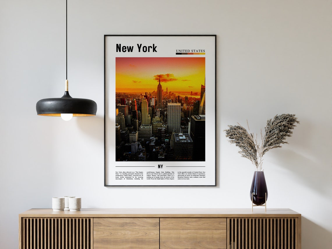 New York Travel Poster, NYC Wall Art - Image 4
