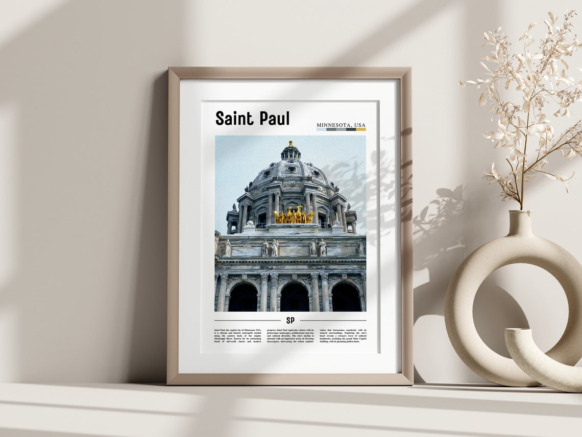 Saint Paul Poster Saint Paul Print Saint Paul Wall Art United States Photo United States Poster United States Print - Image 3