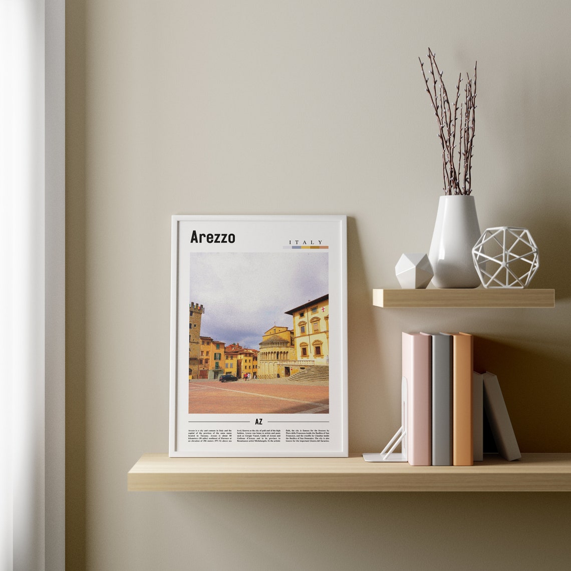 Arezzo, Italy Minimal Travel Poster - Image 3