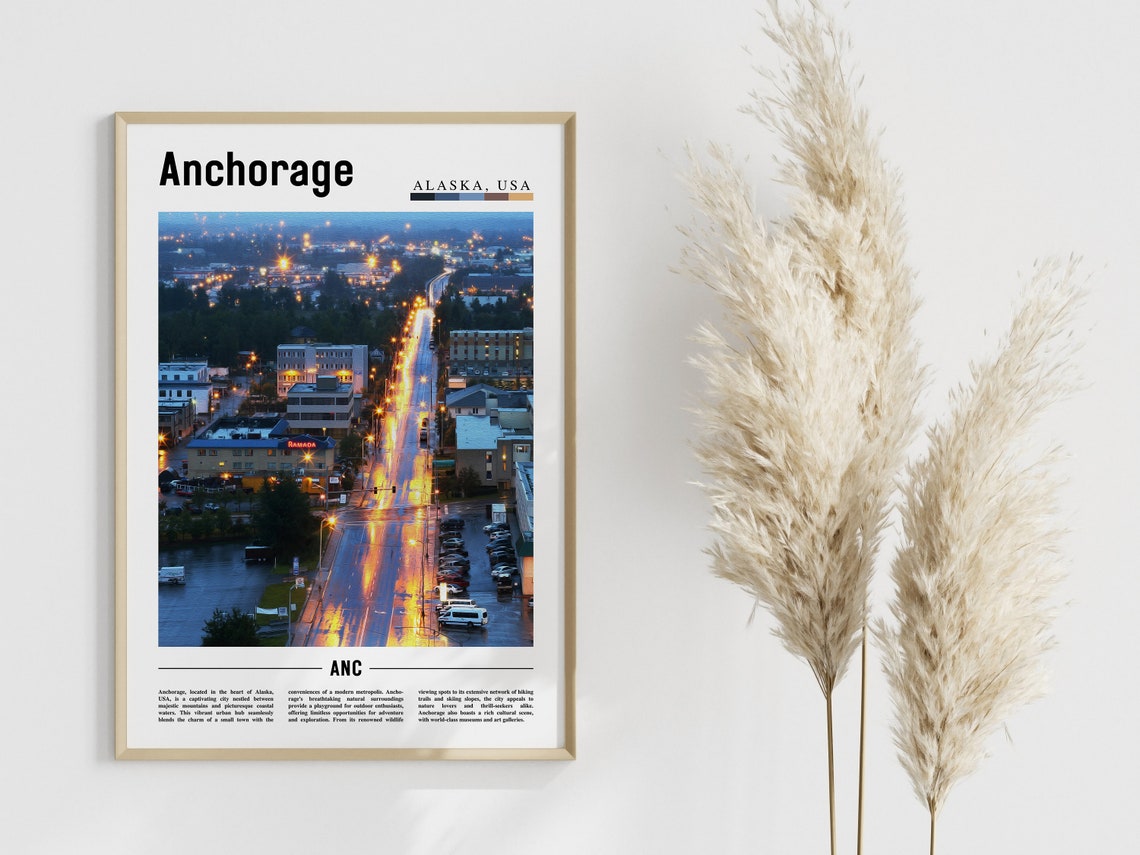 Anchorage Poster Anchorage Print Anchorage Wall Art United States Photo United States Poster United States Print - Image 4