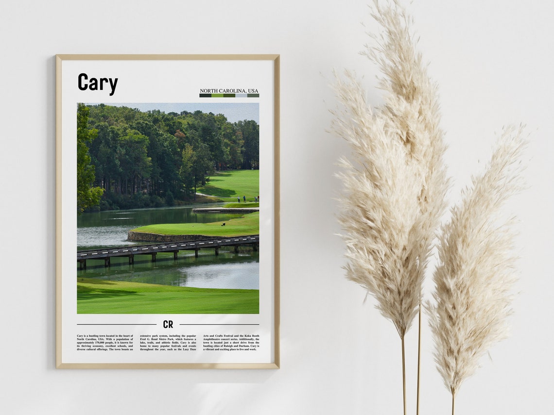 Cary Poster Cary Print Cary Wall Art United States Photo United States Poster United States Print - Image 3