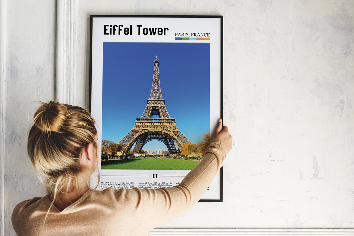Eiffel Tower Oil Painting, Travel Artwork - Image 4