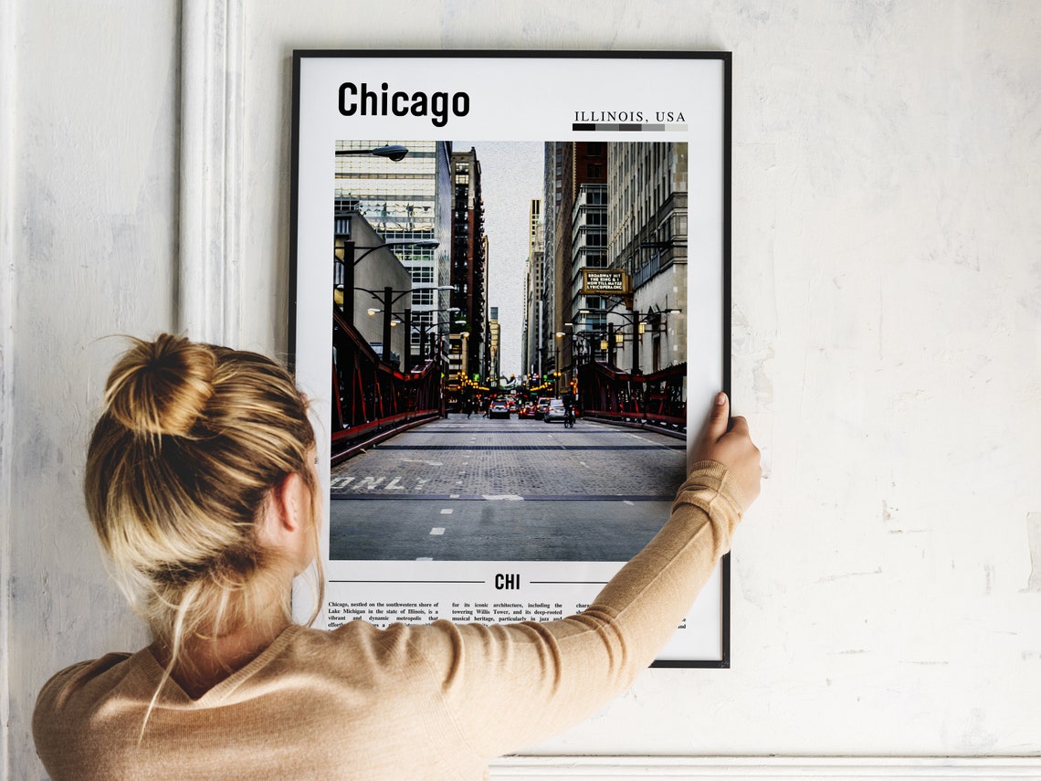 Chicago Print Chicago Poster Chicago Wall Art United States Photo United States Poster United States Print - Image 5