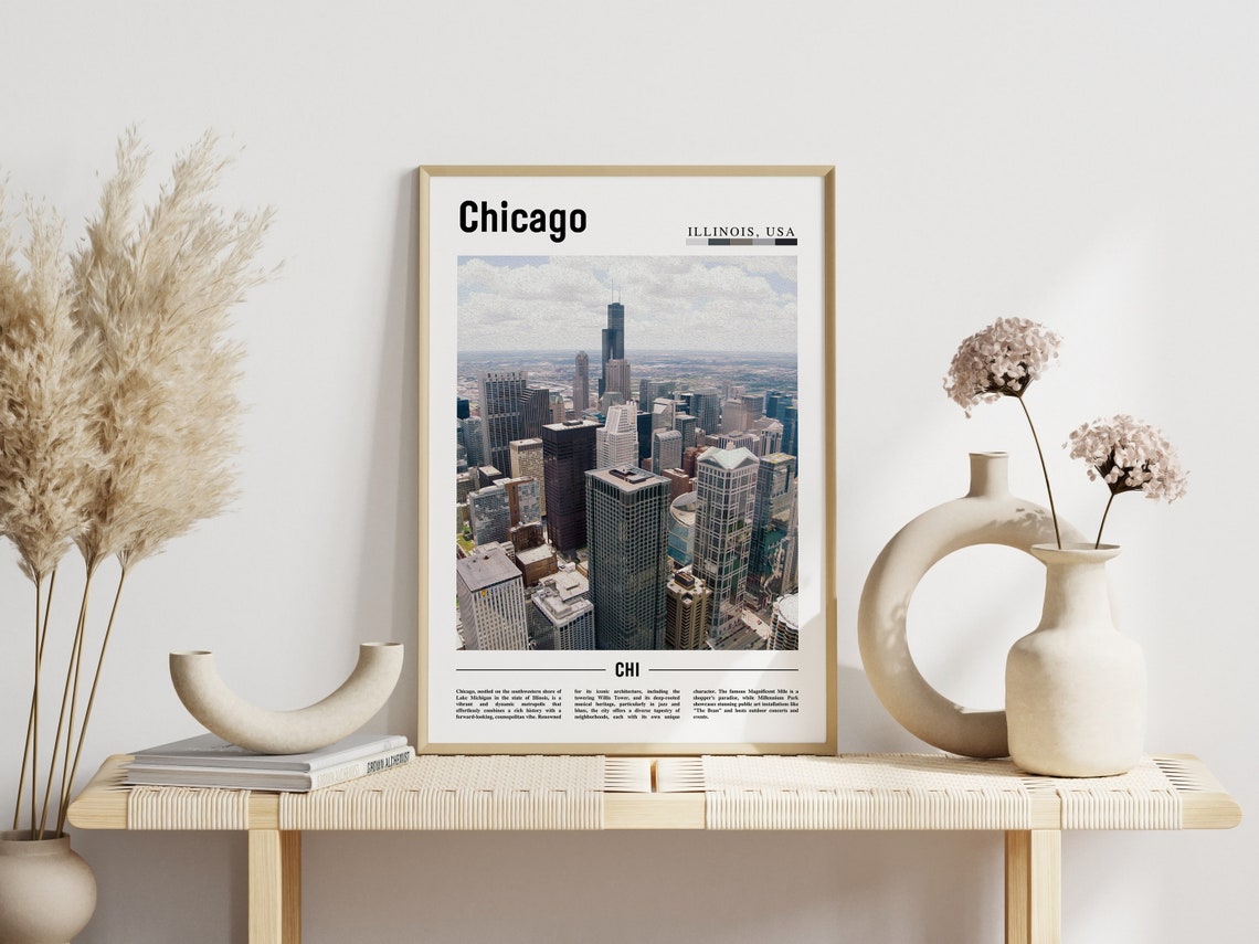 Chicago Print Chicago Poster Chicago Wall Art United States Photo United States Poster United States Print - Image 6