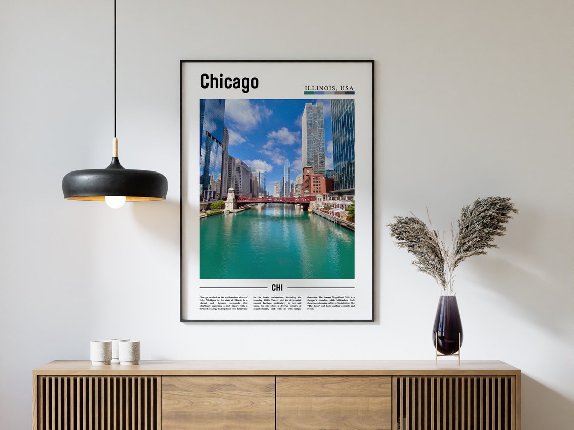 Chicago Print Chicago Poster Chicago Wall Art United States Photo United States Poster United States Print - Image 4
