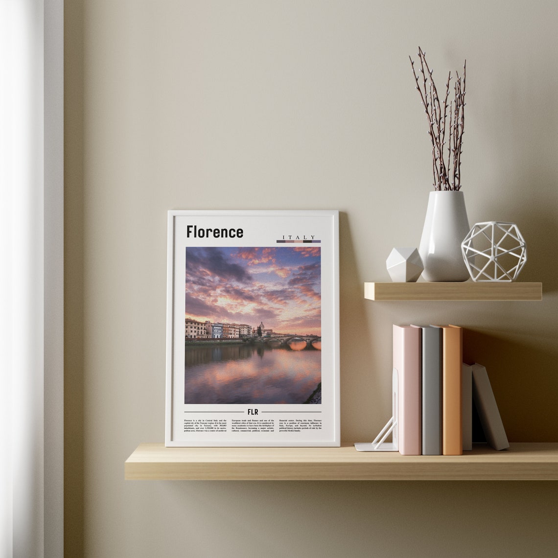 Florence Poster Florence Print Florence Wall Art Italy Photo Italy Poster Italy Print Italy Wall Art Minimal Travel Poster - Image 3