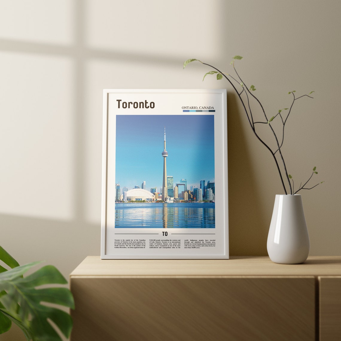 Toronto Print Toronto Poster Toronto Wall Art Oil Painting Poster Colorful City Print City Artwork Travel Artwork Travel Wall Art - Image 3