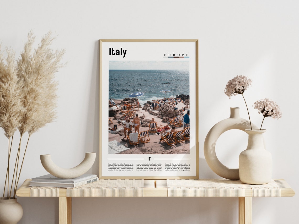 Italy Poster Italy Print Italy Wall Art Italy Photo Italy Poster Italy Print Italy Wall Art Minimal Travel Poster - Image 6