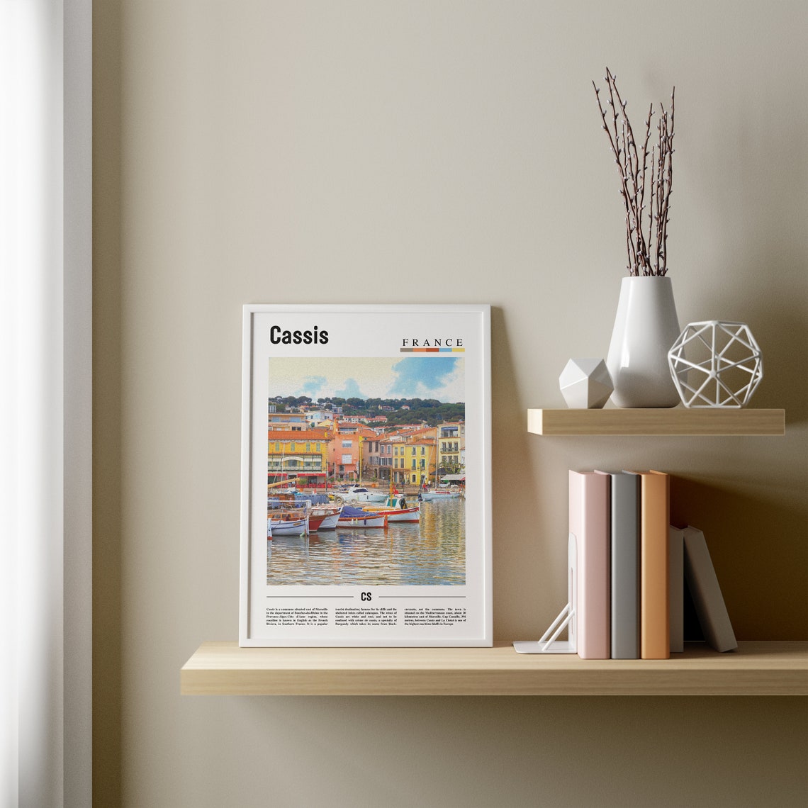 Cassis Print Cassis Poster Cassis Wall Art Oil Painting Poster Colorful City Print City Artwork Travel Artwork Travel Wall Art - Image 3