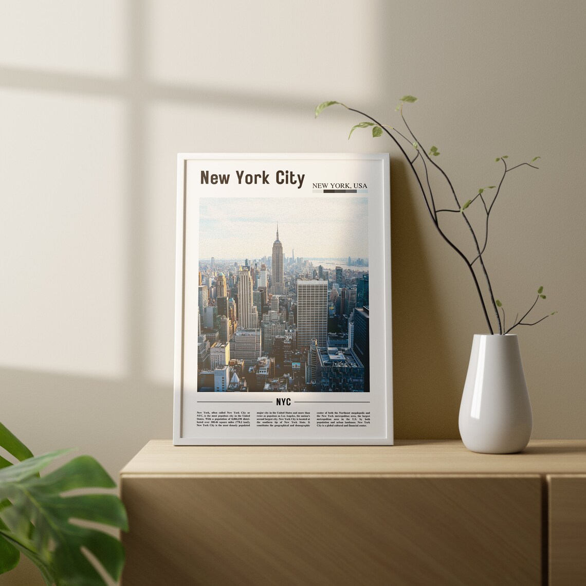 New York City Travel Poster, Oil Painting - Image 3
