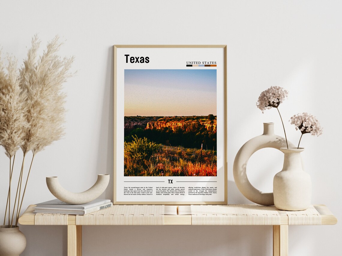 Texas Travel Poster, United States Photo - Image 6