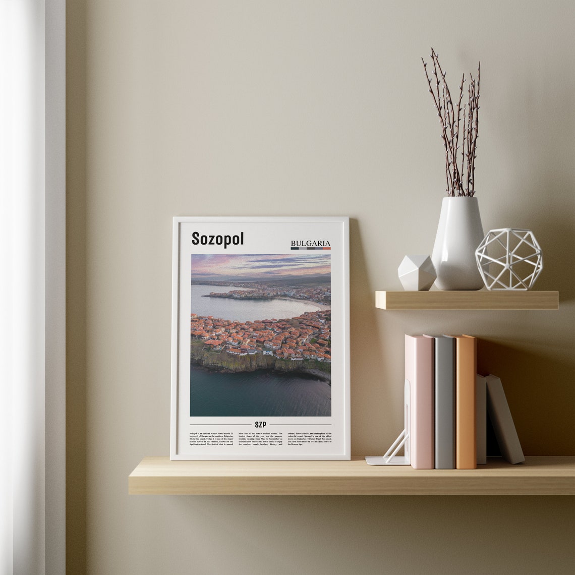 Sozopol Print Sozopol Poster Sozopol Wall Art Oil Painting Poster Colorful City Print City Artwork Travel Artwork Travel Wall Art - Image 3