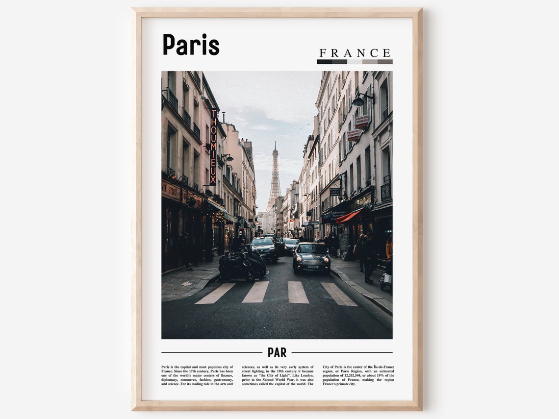 Paris Poster Paris Print Paris Wall Art France Photo France Poster France Print France Wall Art Minimal Travel Poster