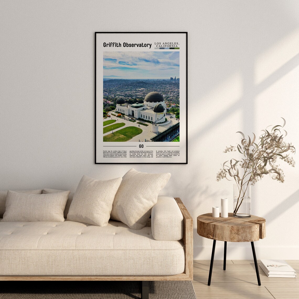 Griffith Observatory Minimal Travel Poster - Image 2