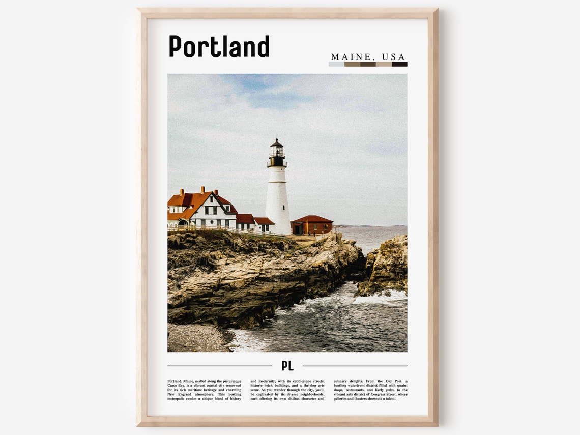 Portland Poster Portland Print Portland Wall Art United States Photo United States Poster United States Print