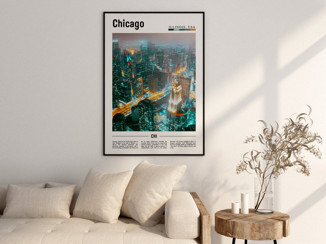 Chicago, United States Travel Poster - Image 2