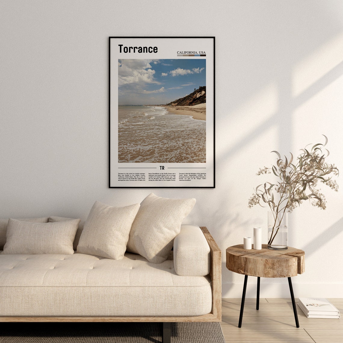 Torrance Print Torrance Poster Torrance Wall Art Minimal Travel Print Minimal City Poster Travel Destination Print Oil Painting Poster - Image 2