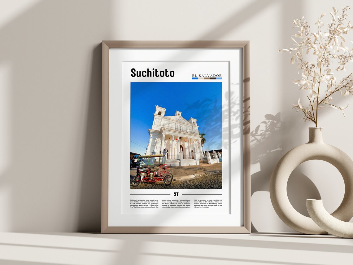 Suchitoto Travel Poster, Central America - Image 3