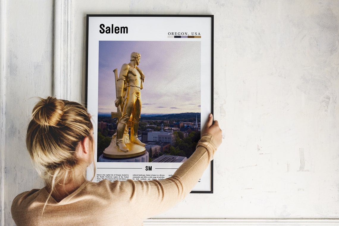 Salem Poster Salem Print Salem Wall Art United States Photo United States Poster United States Print - Image 5