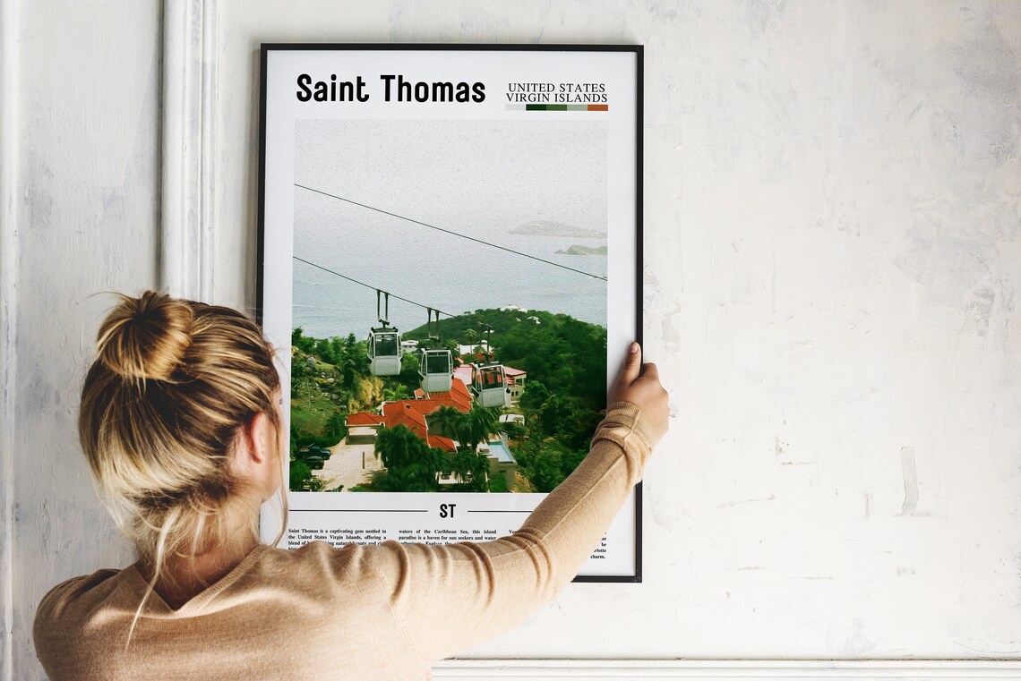 Saint Thomas Travel Poster, Caribbean Photo - Image 5