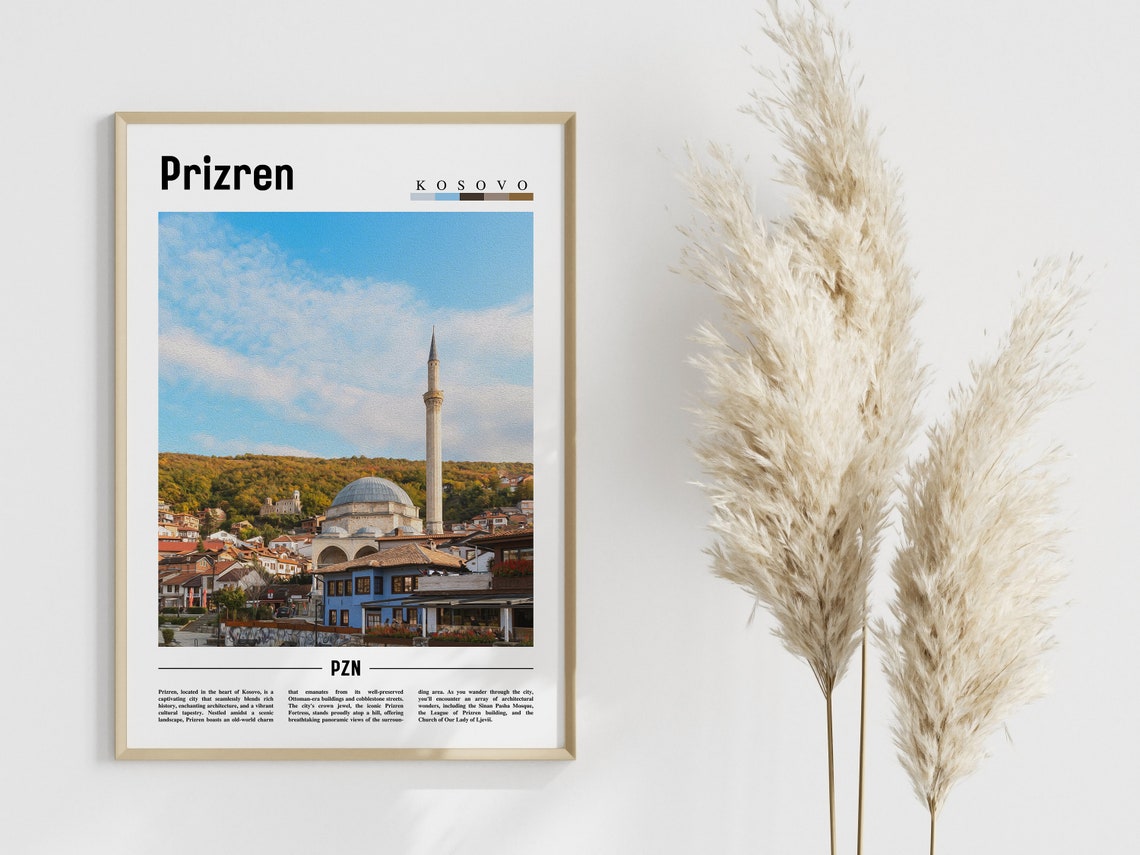 Prizren Poster Prizren Print Prizren Wall Art Europe Photo Europe Poster Europe Print Travel Poster - Image 4